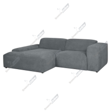 (Cream, Right Hand Chaise) SnoozeOnline Jumbo Cord Grey Corner Chaise Lounge Sofa Right/Left Hand Facing Deep Seat L Shaped Sofa with Low Legs