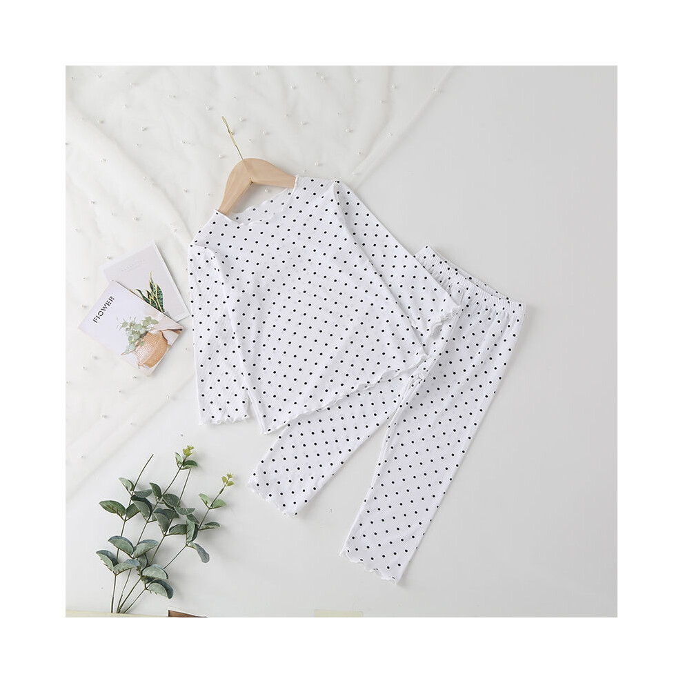 (StyleE,120)Magnifique vêtement de détente été bébé avec tissu de soie glacée respirant et imprimés élégants