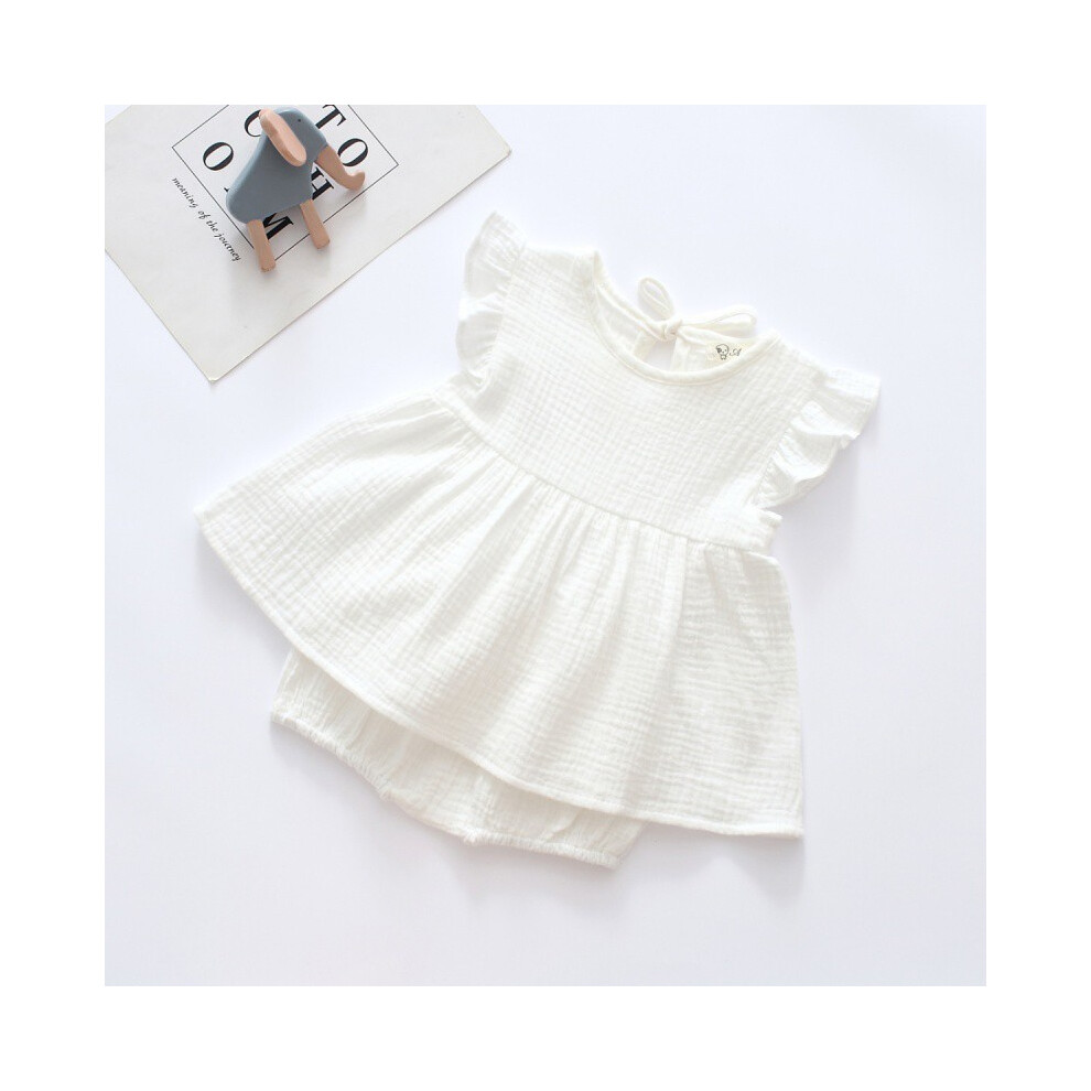 (StyleB,100)Adorable ensemble été bébé ensemble t-shirt et short à la mode bébé pour fille grand