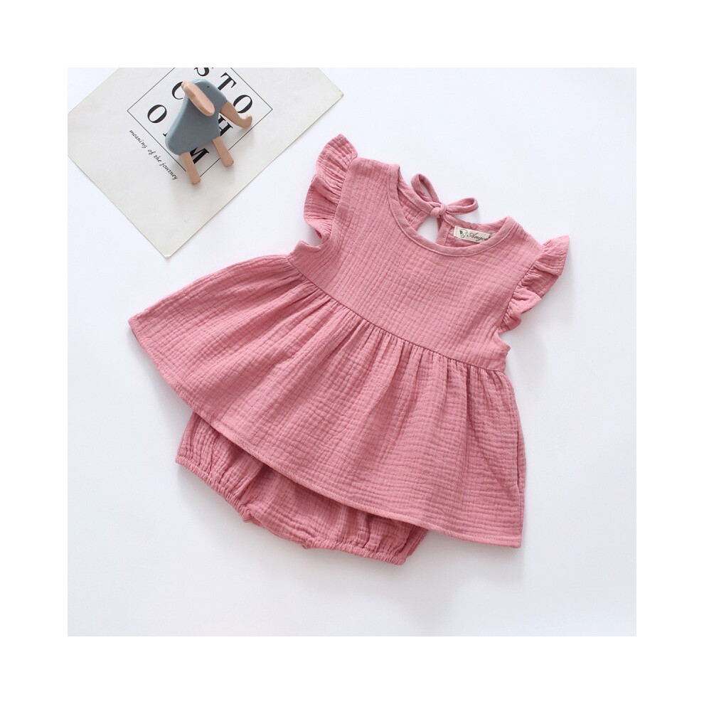 (StyleA,80)Adorable ensemble été bébé ensemble t-shirt et short à la mode bébé pour grandes filles