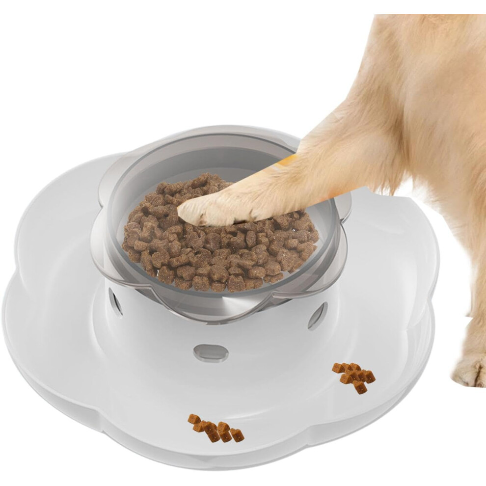(Gray) Dog Food Puzzle | Treat Dispensing Toy Slow Feeder - Fun Indoor Dog Toys, Dog Enrichment Toys, Food Dispenser Toy For Effective Dog Food Dispen Gray