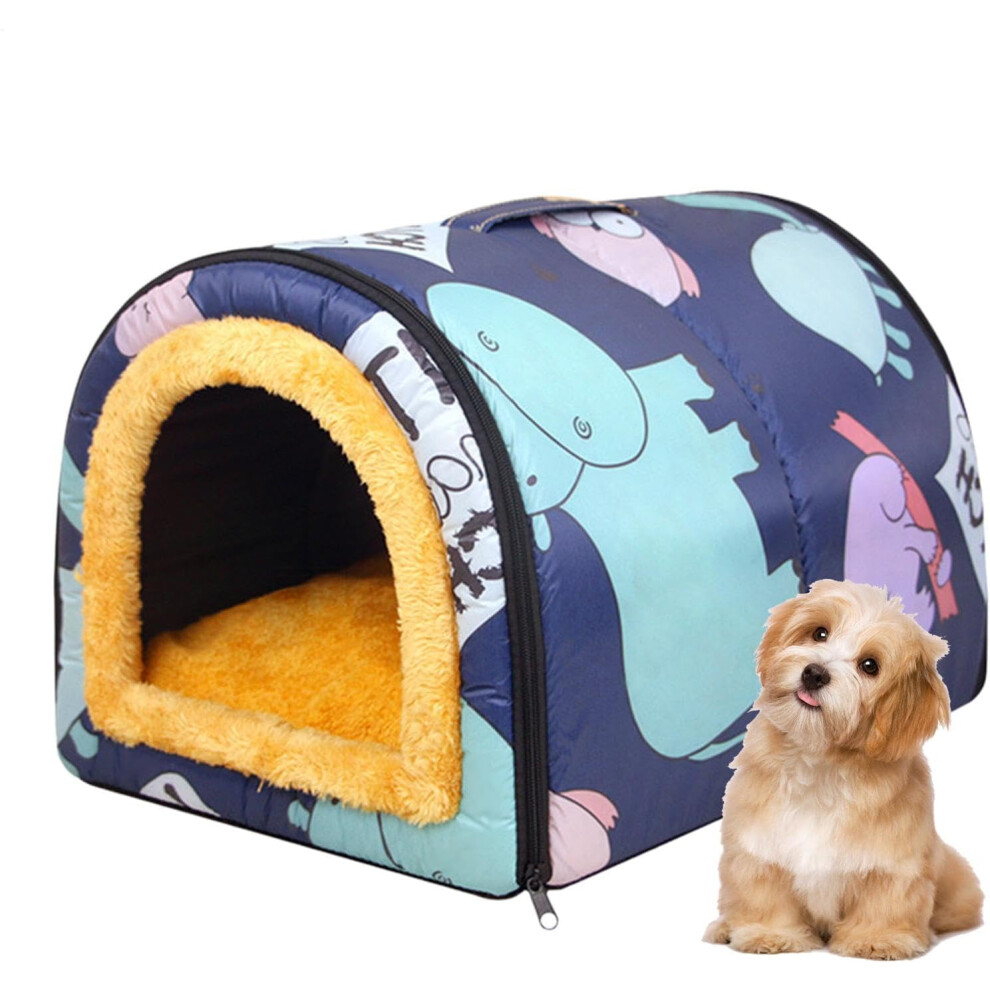 (B, M) Dog Cave Bed | Pet Tent,Non-slip Cat Tent Outdoor Cat Dog Waterproof House Dog Bed Washable Cave Nest Bed Small Dog Tent for Cat