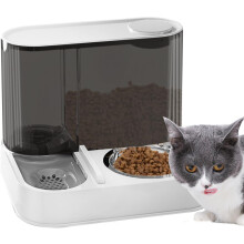 2-in-1 Automatic Cat Feeder, Pet Automatic Feeder for Cats, Automatic Water Container for Storing Dry Food, Automatic Feeder and Watering