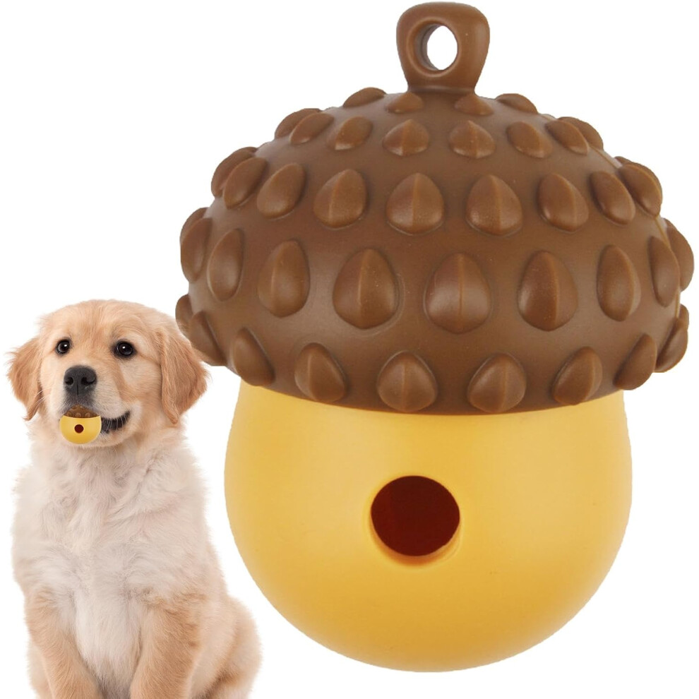 (Brown) Dog Puzzle Toy, Interactive Food Puzzle Treat Dispenser, Treat Ball, Dog Chew Toys, Food Dispensing Dog Toys, Dog Treat Dispenser Toy For Brown