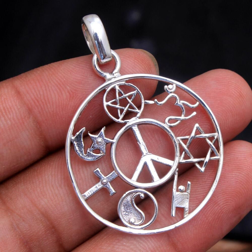 Silver Pendant, Handmade Jewelry, Unisex Pendant, Statement Jewelry, Gifts For Her, Silver Jewelry