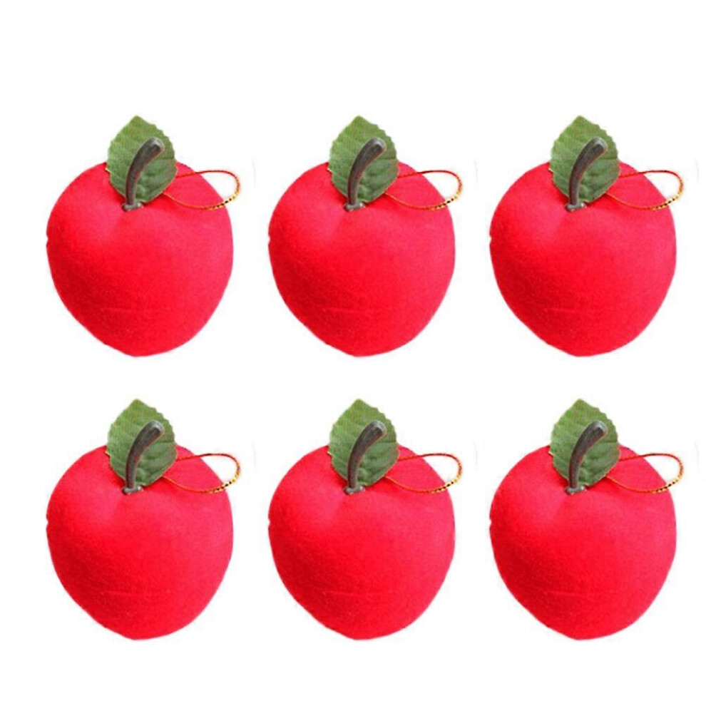 Kricely (As Show, One Size) 12Pcs 3Cm Christmas Apples Christmas Tree Hanging Ornaments (Red) Red