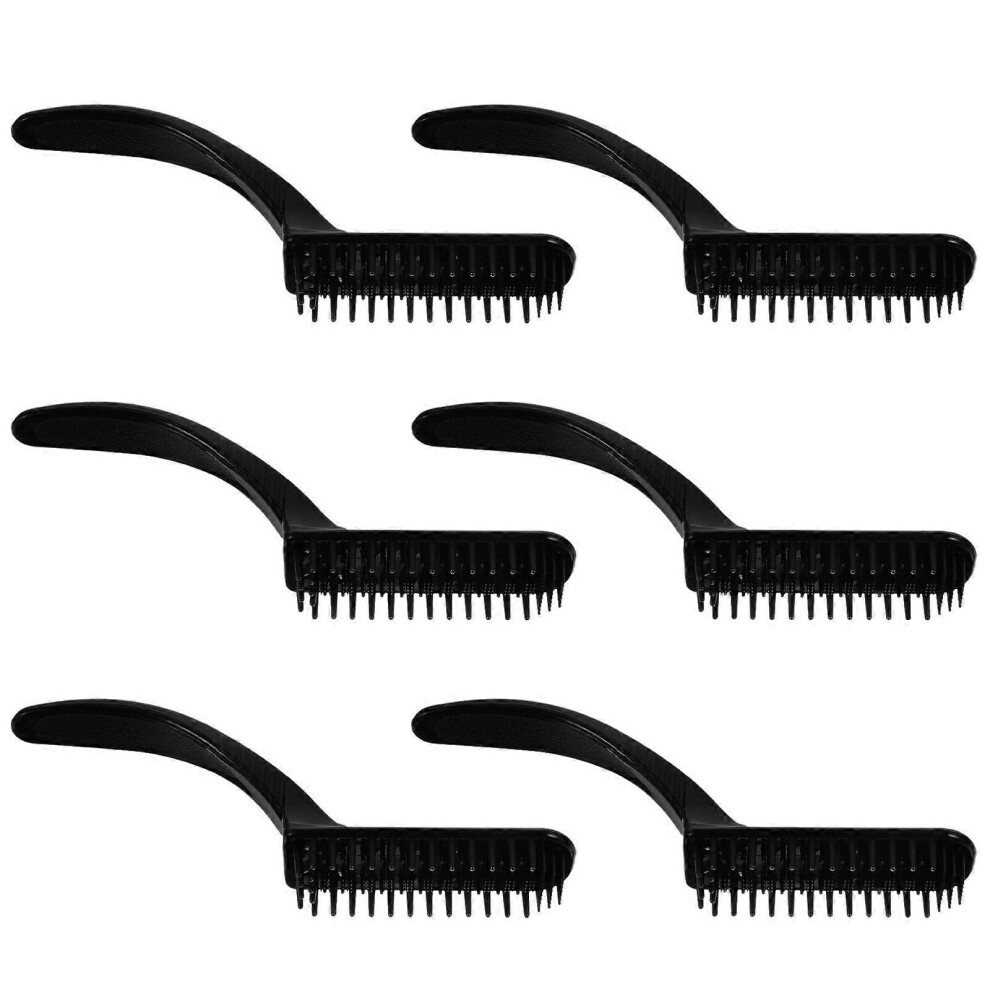 Kricely (As Show, One Size) 6Pcs Fashion Hairdressing Brush Creative Hair Dye Comb Hair Salon Dye Comb