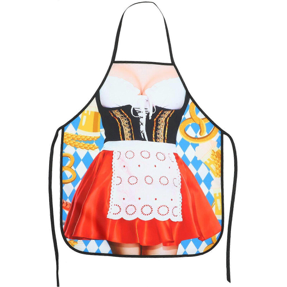 Kricely (As Show, One Size) Kitchen Cooking Apron Novelty Adult Apron Multi-Use Baking Apron Decorative Apron Party Supply