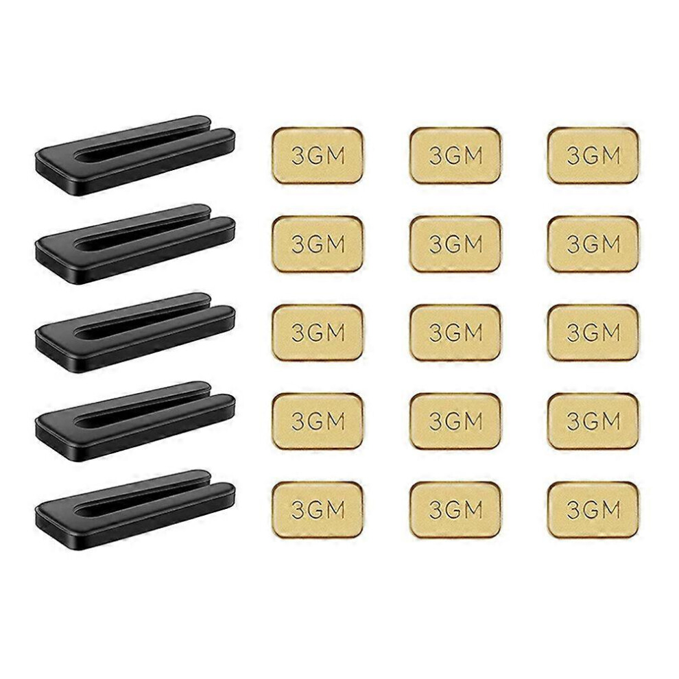 Kricely (As Show, One Size) 5 Sets Ceiling Fan Balancing Kit Fan Balancing Clip And Self-Adhesive Weights Kit