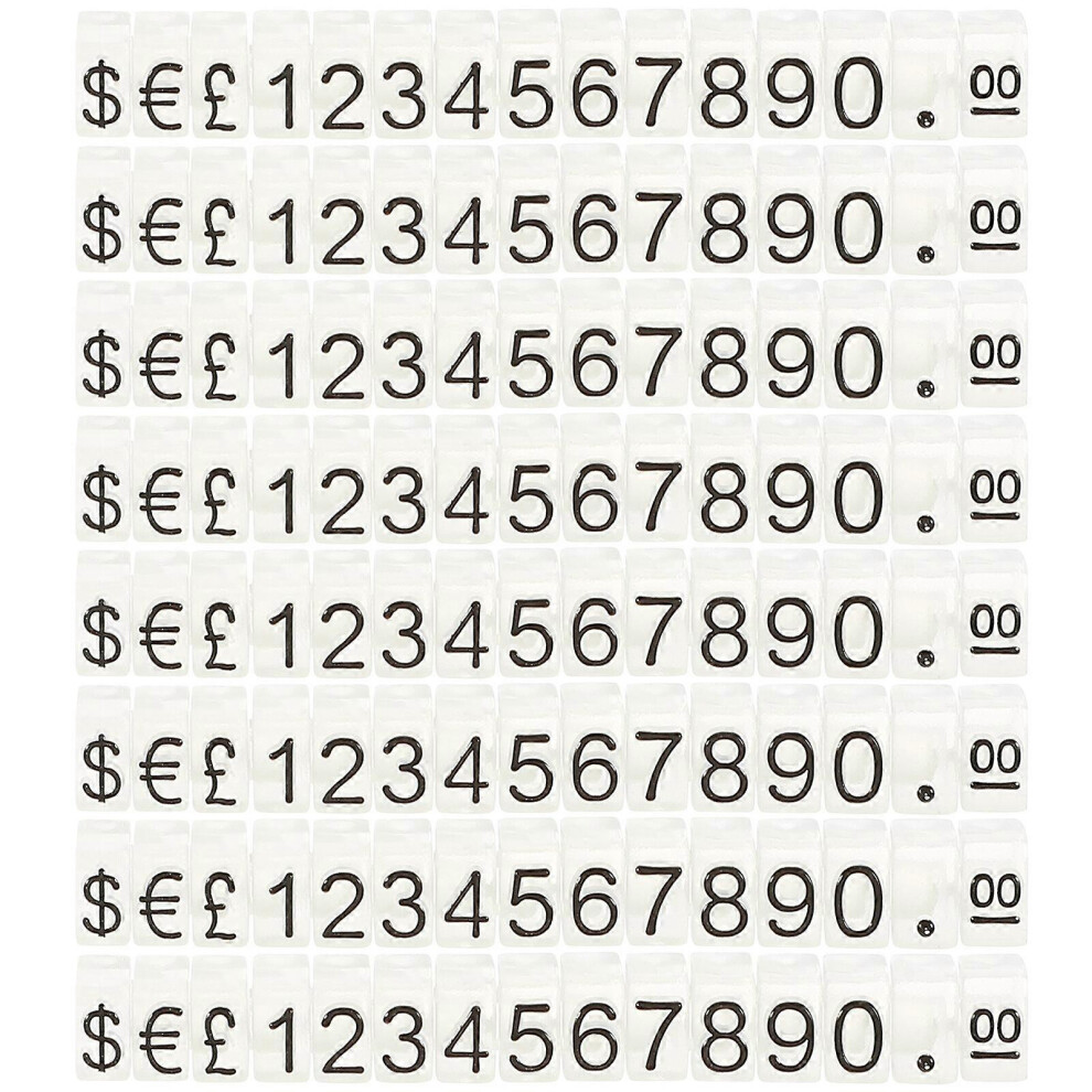 Kricely (As Show, One Size) 20Pcs Price Tag Cube Adjustable Assembly Pricing Counter Display Stand Label