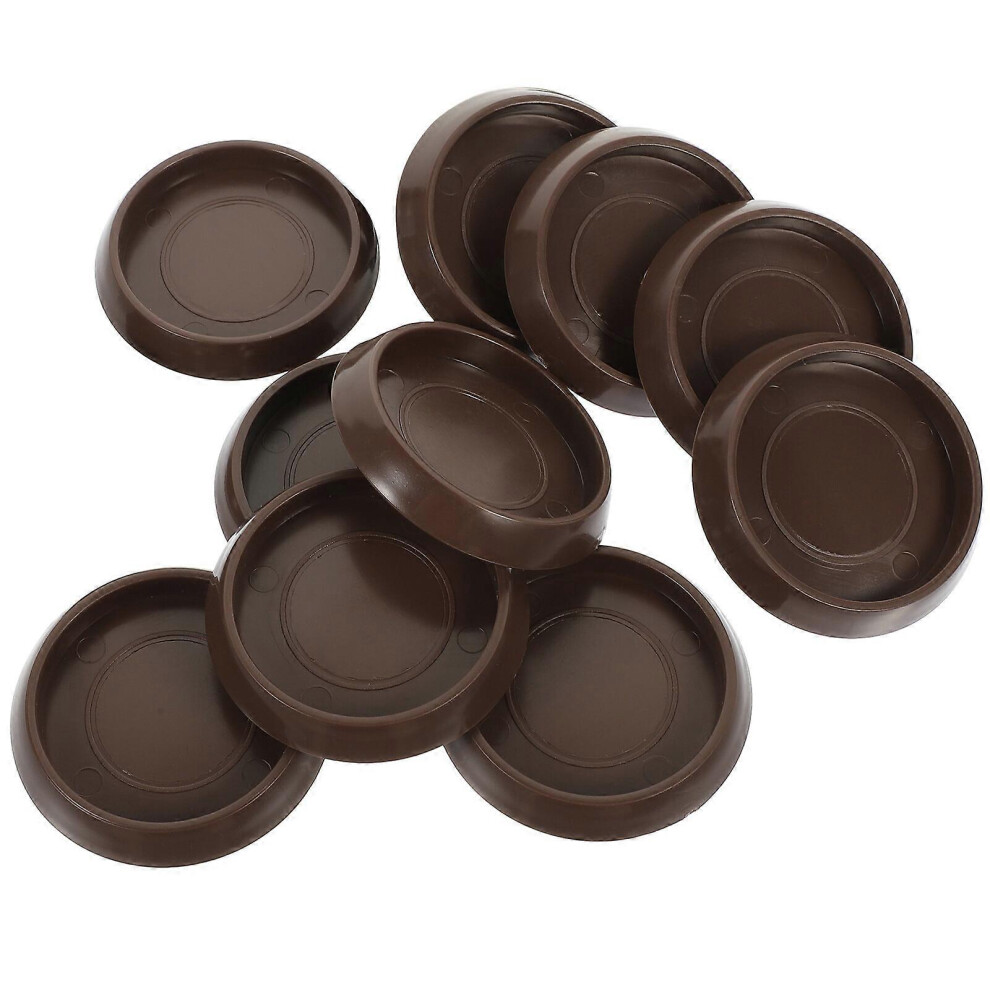 Kricely (As Show, One Size) 10Pcs Multi-Function Furniture Coasters Compact Bed Stoppers Plastic Couch Stoppers