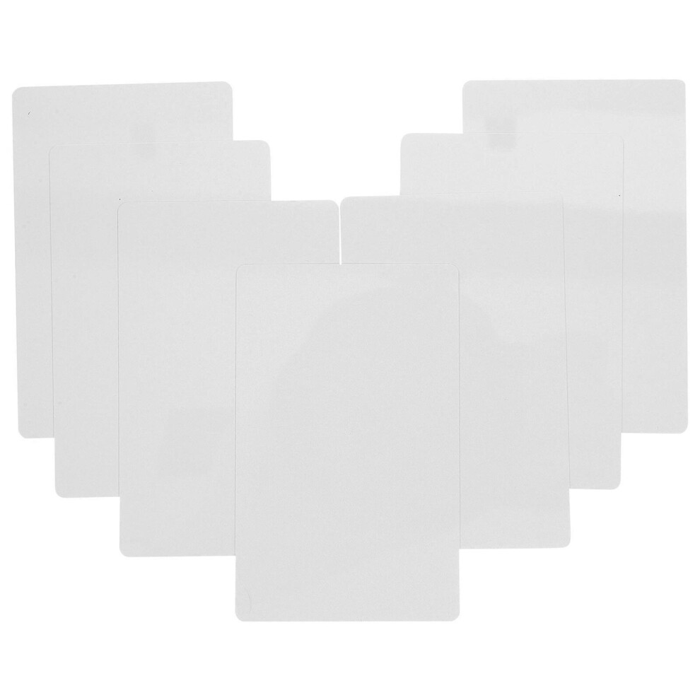 Kricely (As Show, One Size) 100Pcs Blank Metal Cards Sublimation Metal Business Cards Thick Business Cards Name Cards