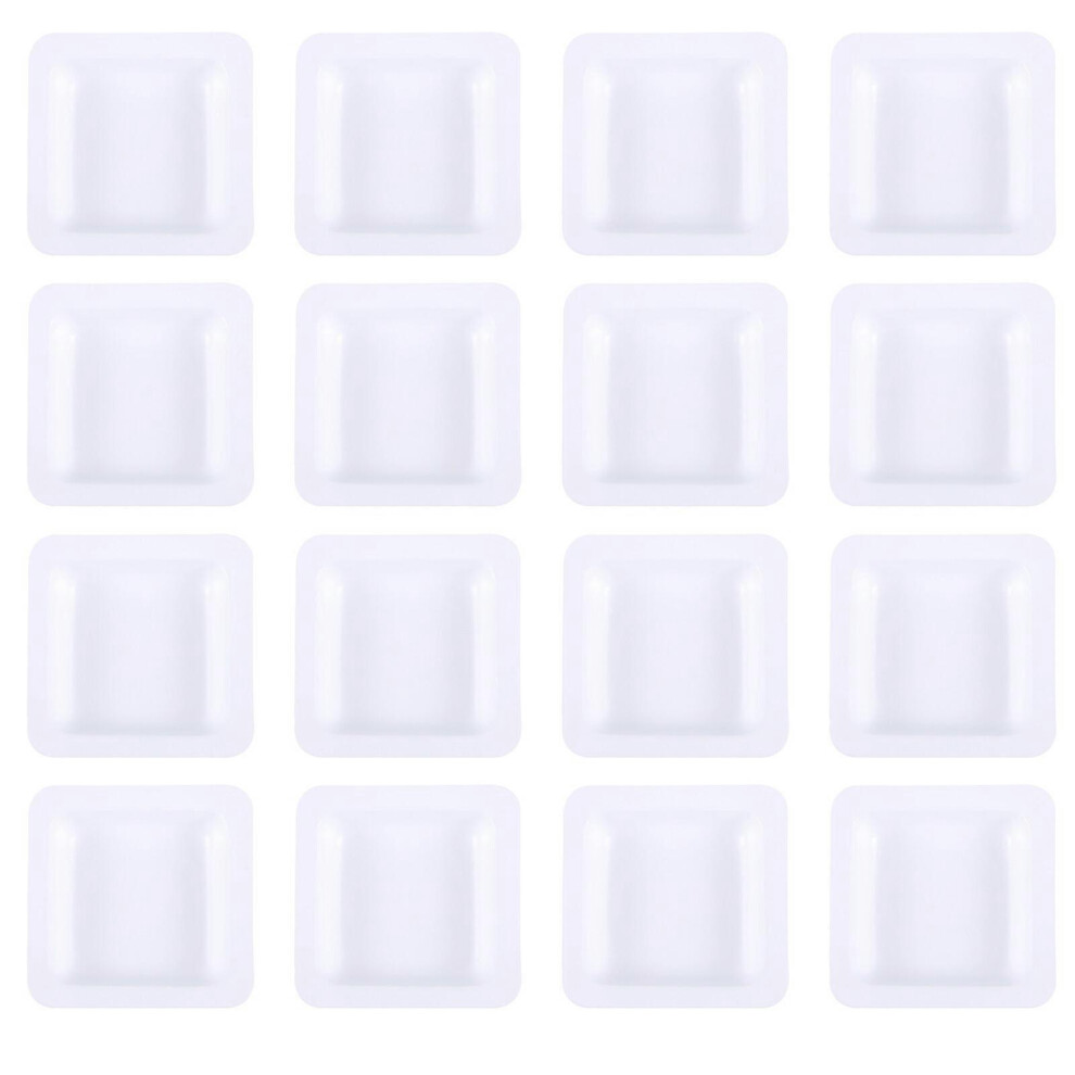 Kricely (As Show, One Size) 50Pcs Plastic Weighing Plate Weighing Boat Weighing Dish Laboratory Supply 7Ml