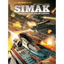 Simak Manhunt on Solar Corona by Jerry Frissen Hardcover Book