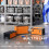 Homcom (Orange) HOMCOM 3-Tier Tool Box with Wheels, Stackable Steel Toolbox 7