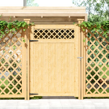 Rhombus Garden Wood Fence Gate 120cm W x180cm H