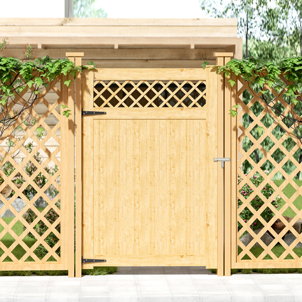 Rhombus Garden Wood Fence Gate