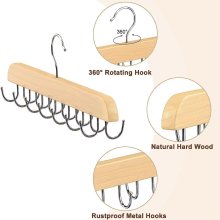 Wooden Belt Rack Women Storage Hangers