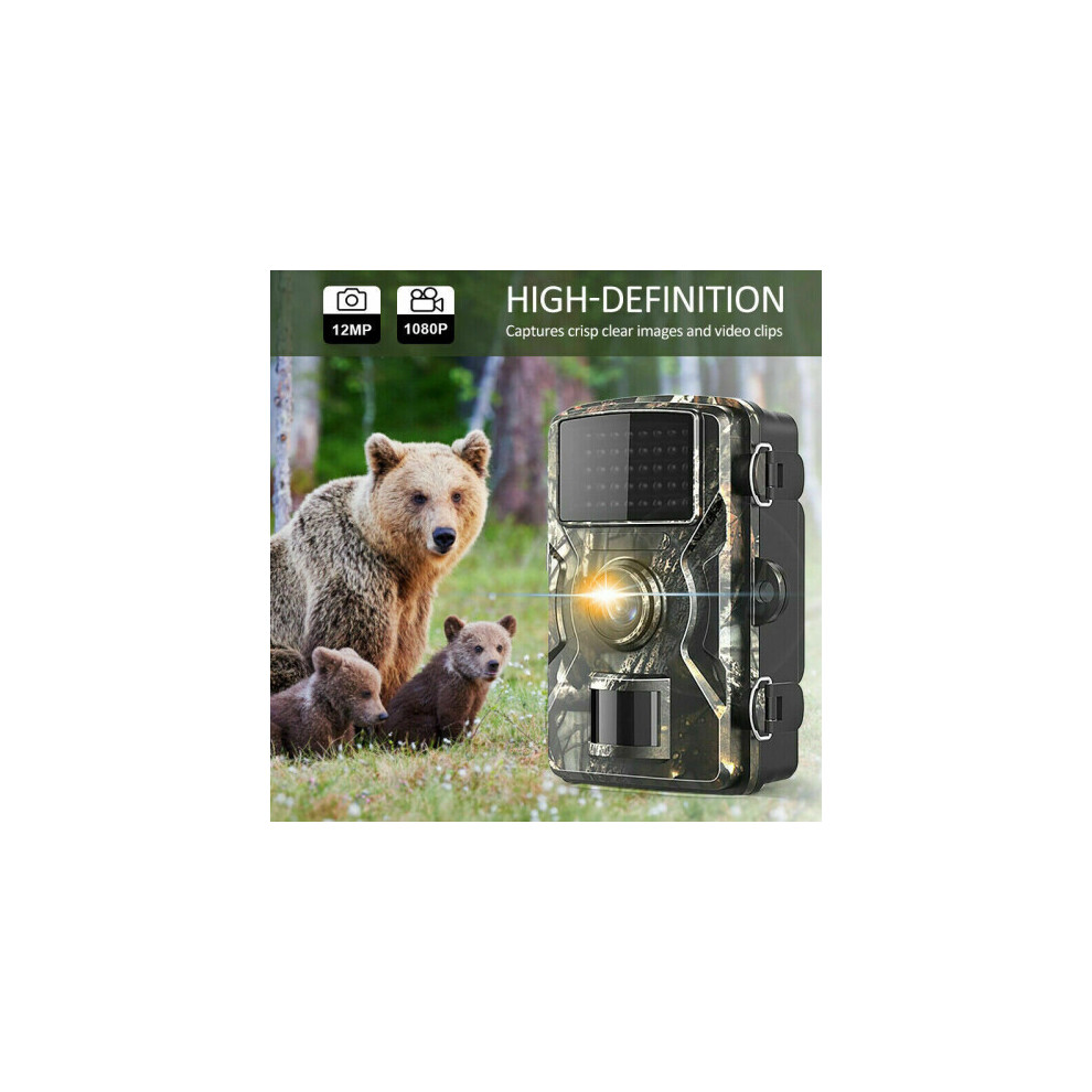 Stoyotu Hunting Trail Camera 12Mp Hd 1080P Wildlife Cam Infrared Night Vision Uk