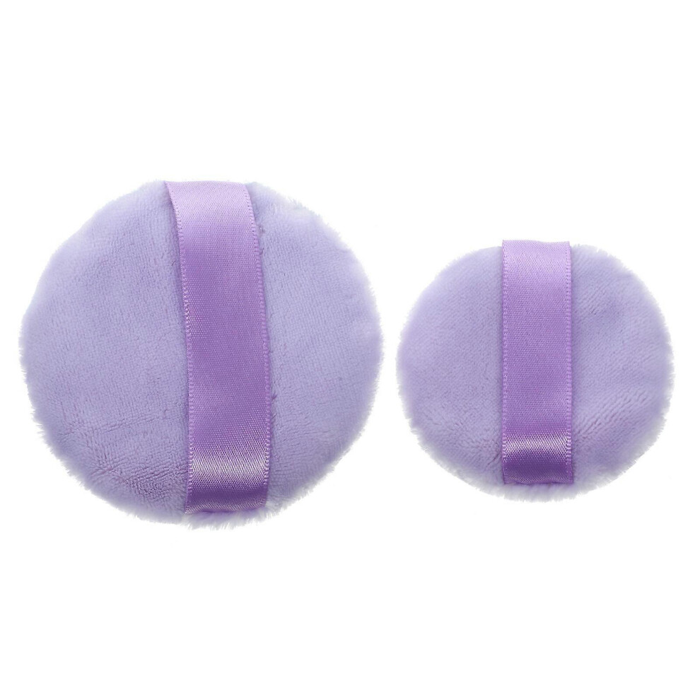 Kricely (As Show, One Size) 2 Pcs Round Makeup Puffs Small Makeup Puff Portable Powder Puff Women Makeup Puffs