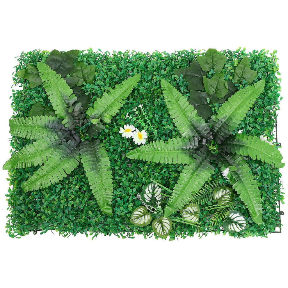 Kricely (As Show, One Size) Artificial Hedge Plant Wall Panel Artificial Wall Plants Decorative Plant Mat Greenery Background Wall Decor