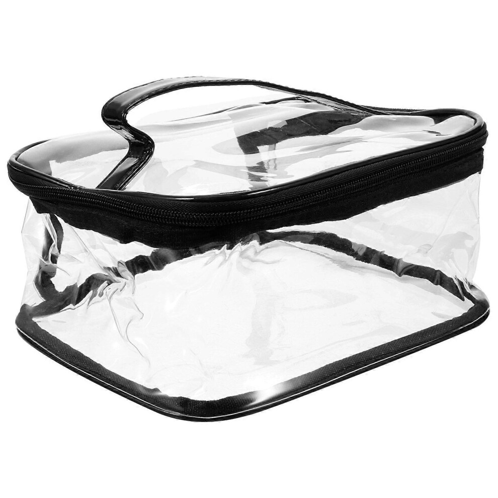 Kricely (As Show, One Size) Clear Lunch Bag Lunch Tote Waterproof Bento Lunch Box Container Toiletry Organizer Bag With Handle