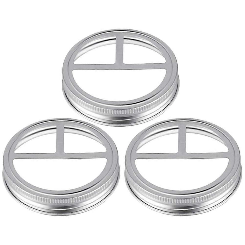 Kricely (As Show, One Size) 3Pcs Mason Toothbrush Bottle Lids Mason Jar Lids Bottle Caps Mason Jar Cups