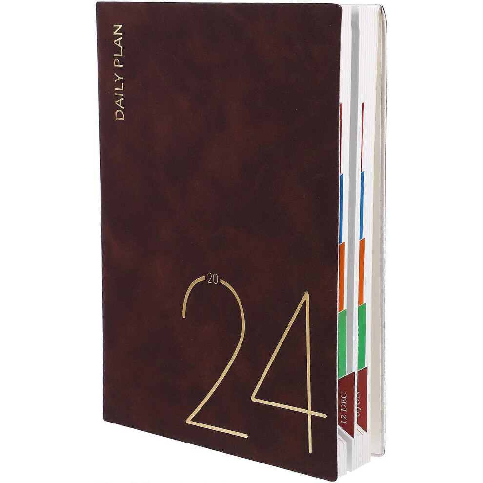 Kricely (, One Size) Date Notepad Weekly Plan Pad Efficient Planner Schedule Notepad Plan Pad 2024 Brown