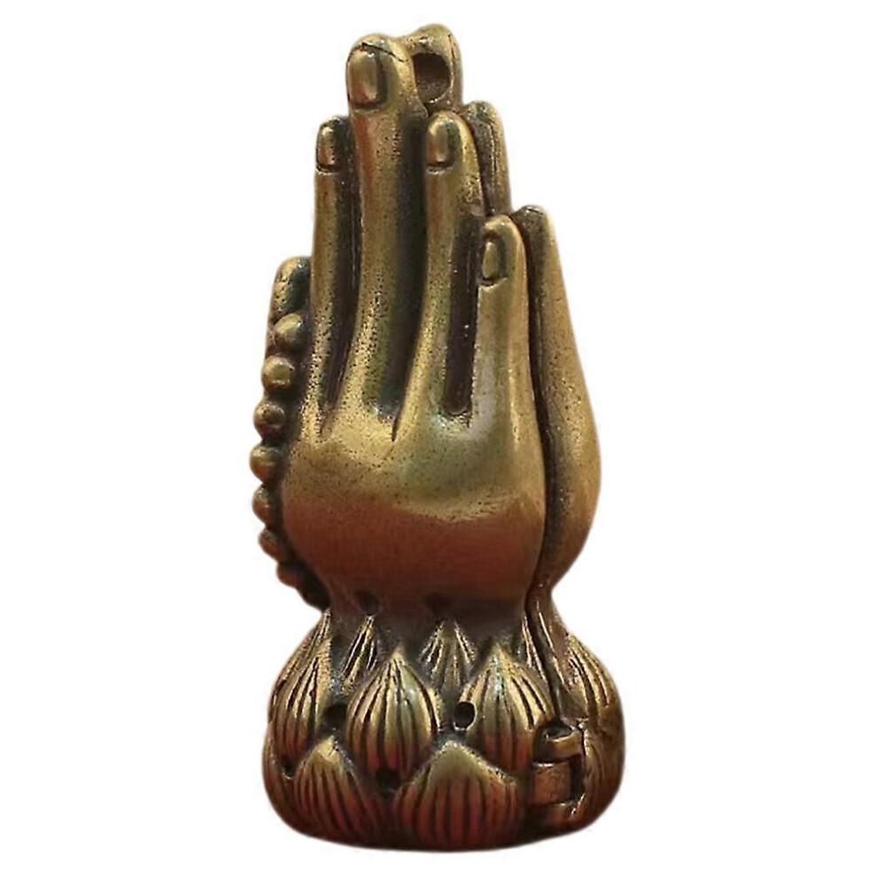 Kricely (As Show, One Size) Buddha Hand Charm Antique Keychain Making Charm Buddha Charm For Jewelry Making