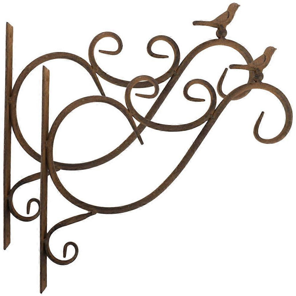 Kricely (As Show, One Size) 1 Set Hanging Planter Bracket Balcony Planter Hanging Rack Hanging Bracket Flower Basket Bracket