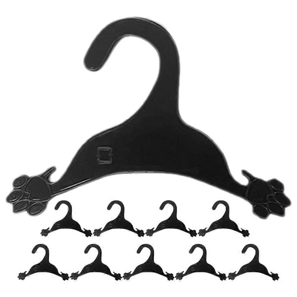 Kricely (As Show, One Size) 10Pcs Anti-Skid Pet Clothing Hangers Dog Clothing Hanger Cat Dress Hanging Racks