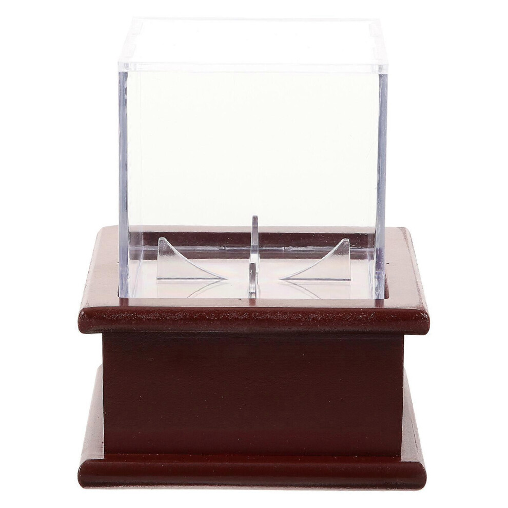 Kricely (As Show, One Size) Square Baseball Display Box Transparent Showing Box Ball Protection Showcase