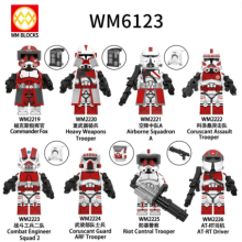 8Pcs Star Wars Clone Troopers Minifigures Gift Fit Lego