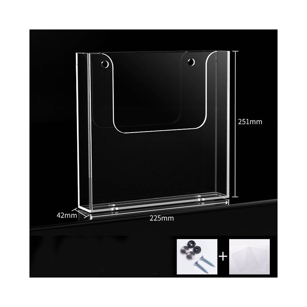 (A4 )Porte-documents acrylique transparent A4 A5 classeur de bureau organisateur outil mural