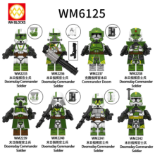 8Pcs Star Wars Clone Troopers Minifigures Gift Fit Lego