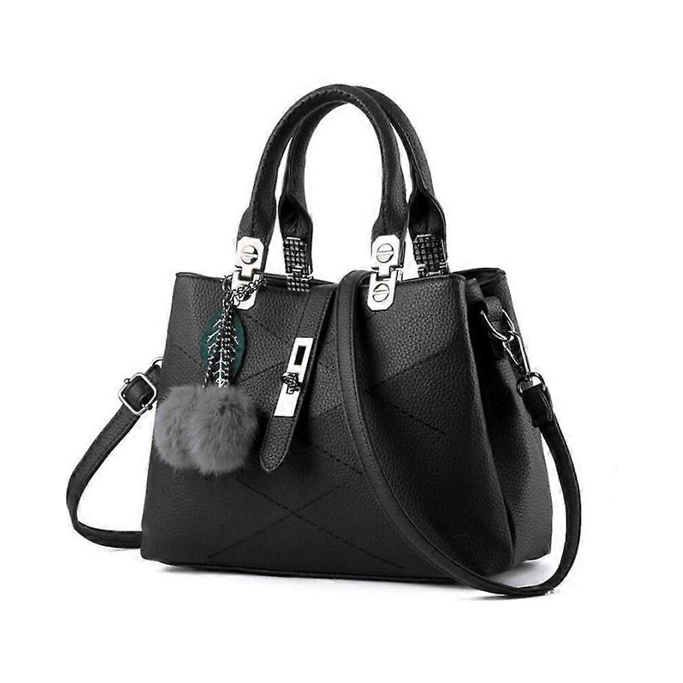 Sac à main en cuir pour femme Sac à bandoulière en cuir pour femme Sac pour femme - Noir