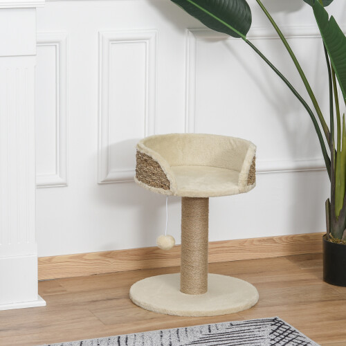 PawHut PawHut Cat Scratching Post Activity Centre for Kitten Under 4kg Beige