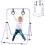 Homcom HOMCOM Adjustable Height Foldable Kids Gymnastics Bar, Purple 9