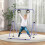 Homcom HOMCOM Adjustable Height Foldable Kids Gymnastics Bar, Purple 1
