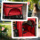 PawHut PawHut Pet Stroller Dog Foldable Travel Carriage with Reversible Handle, Red 8