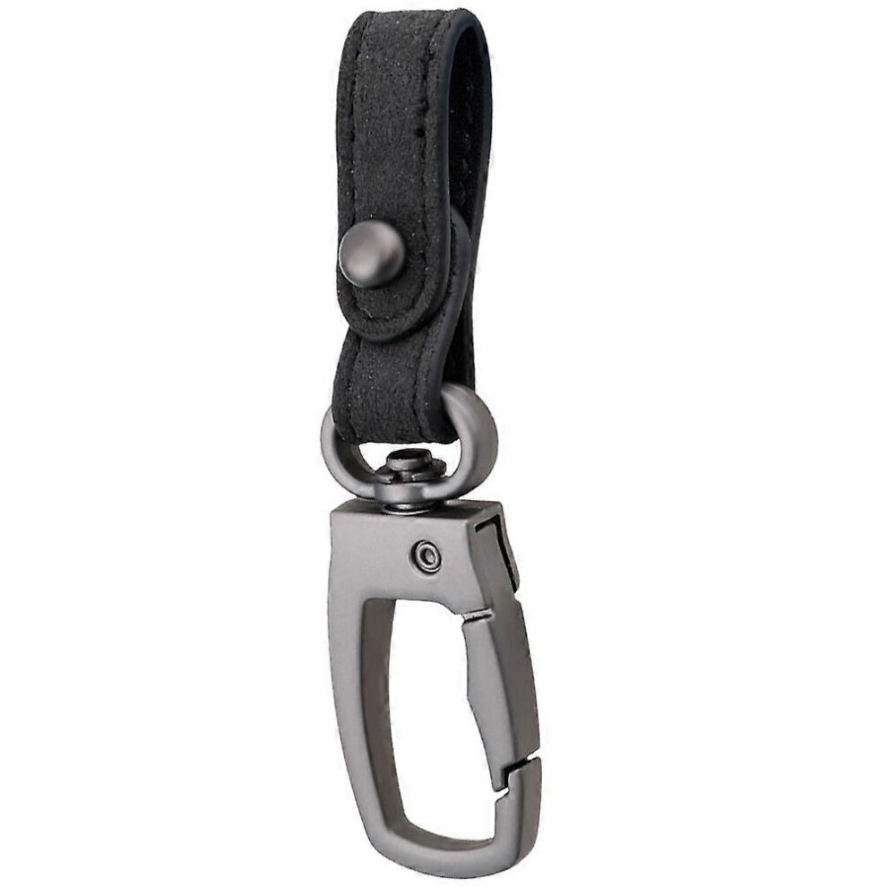 Kricely (Black, One Size) Belt Key Chain Belt Hanging Keyring Metal Keychain Delicate Key Holder For Male