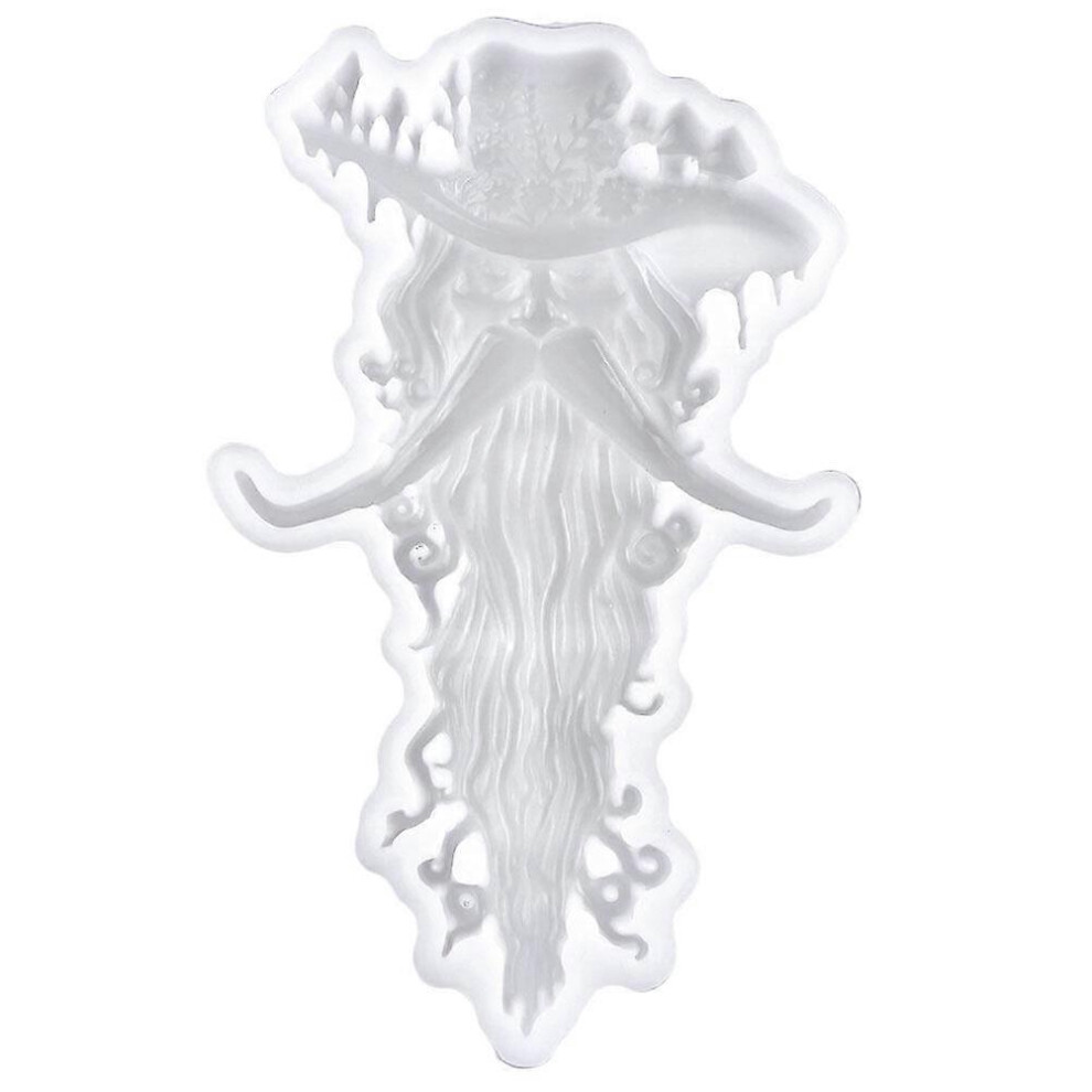 Kricely (As Show, One Size) Old Man With Beard Silicone Mold Wizard Silicone Mold Silicone Casting Mold Epoxy Diy Mold