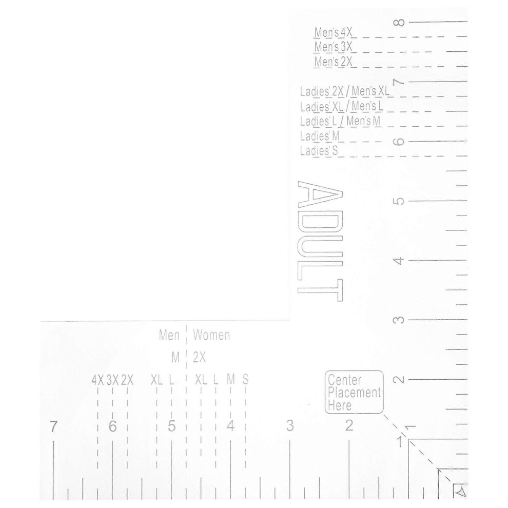 Kricely (As Show, One Size) T-Shirt Ruler Guide Size Chart T-Shirt Guide T-Shirt Measuring Tool T-Shirt Measuring Tool