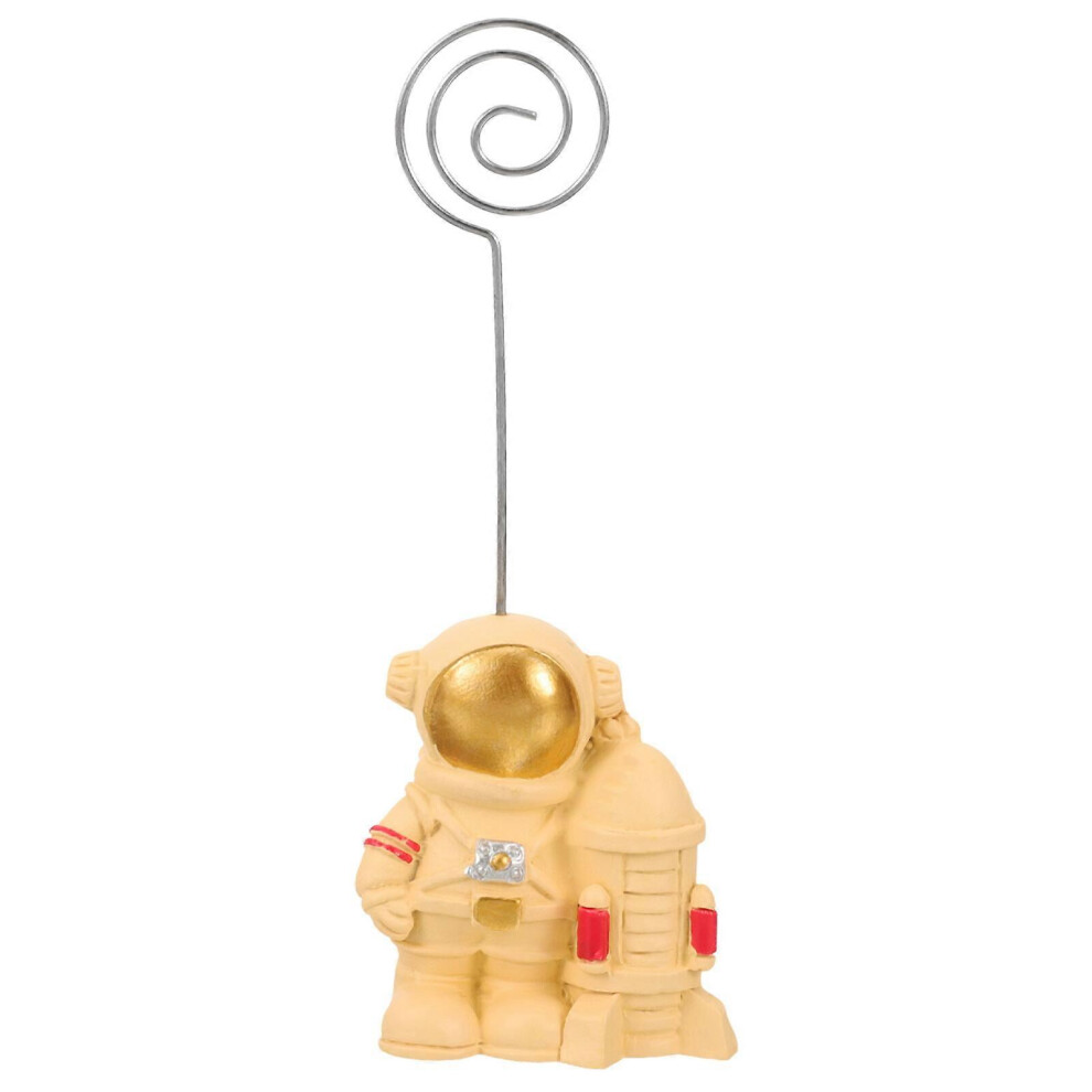 Kricely (13.30X5.00x3.00cm, One Size) Card Stand Astronaut Statue Place Card Stand Picture Holder For Centerpieces Table