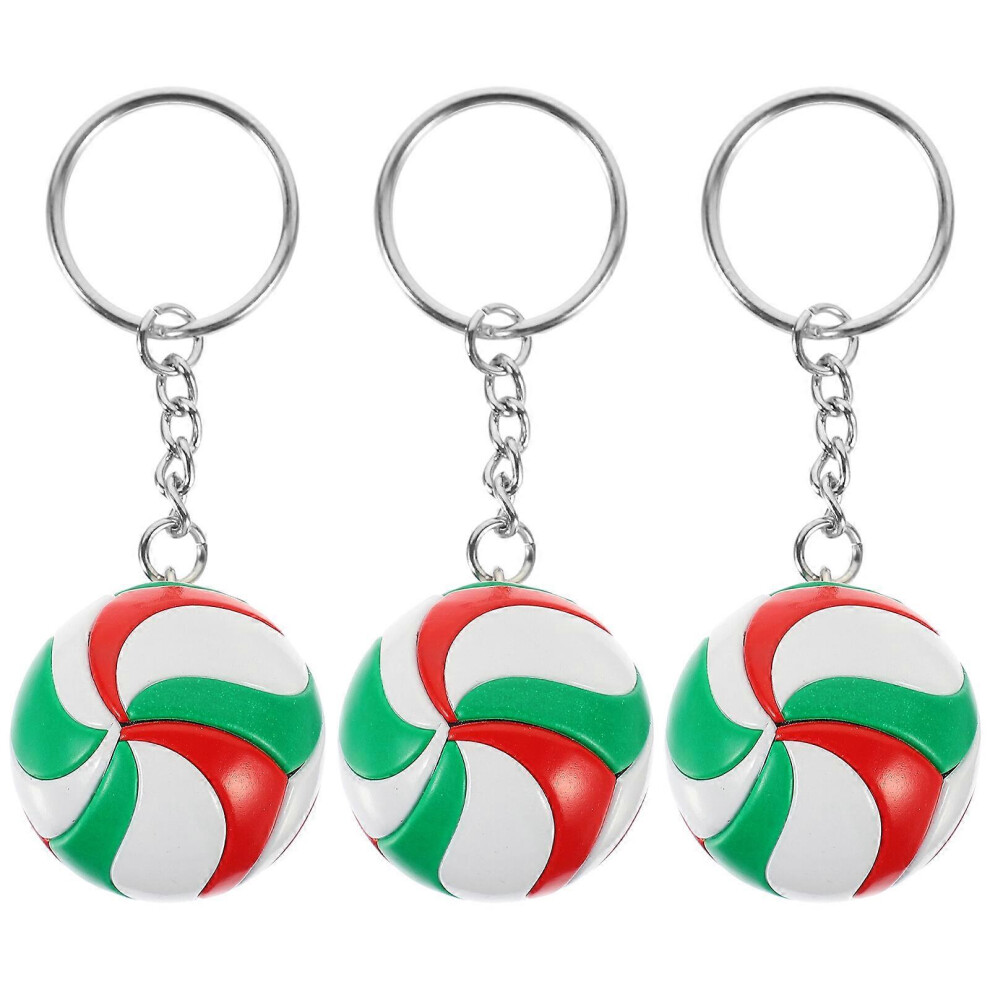 Kricely (As Show, One Size) 3 Pcs Volleyball Keychains Portable Keychain Adorable Bag Pendants Sports Souvenir Favors