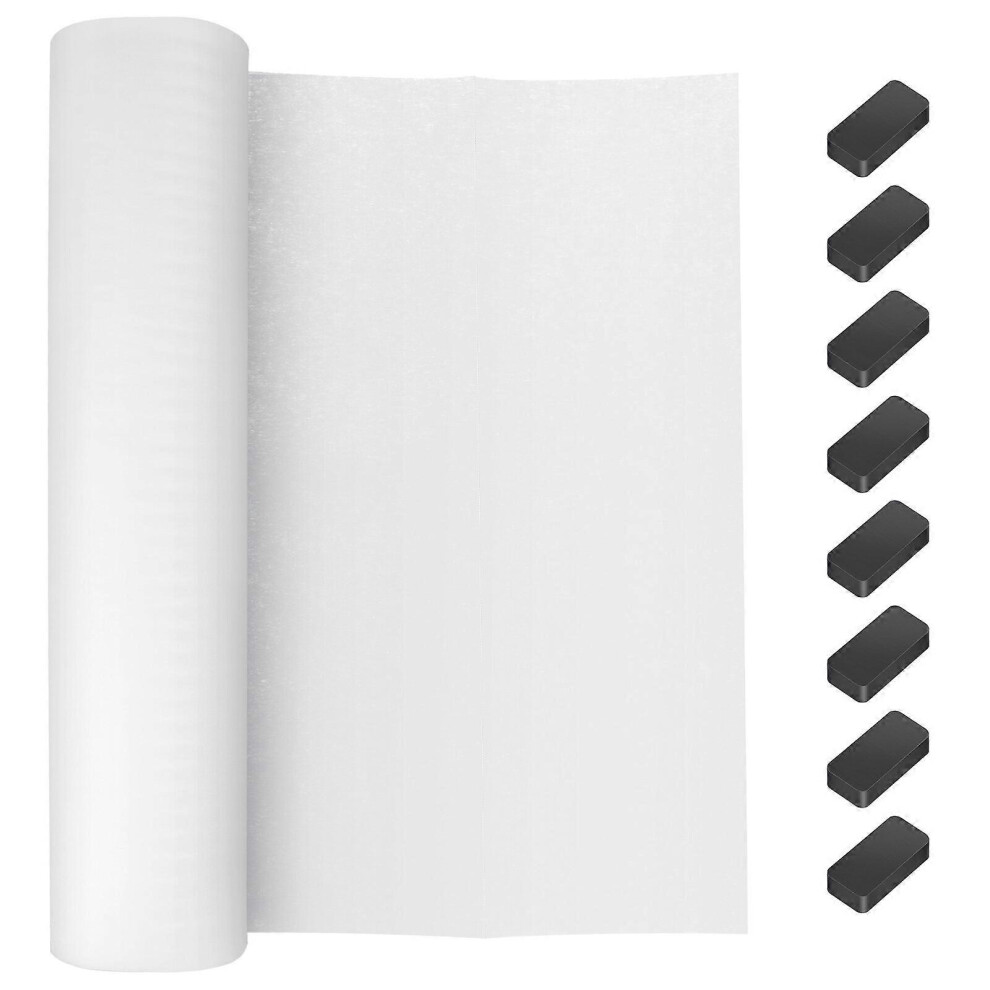 Kricely (As Show, One Size) 1 Roll Range Hood Filter Paper Cooker Hood Oil-Proof Cover Oil-Absorbing Paper Grease Filter (10M)