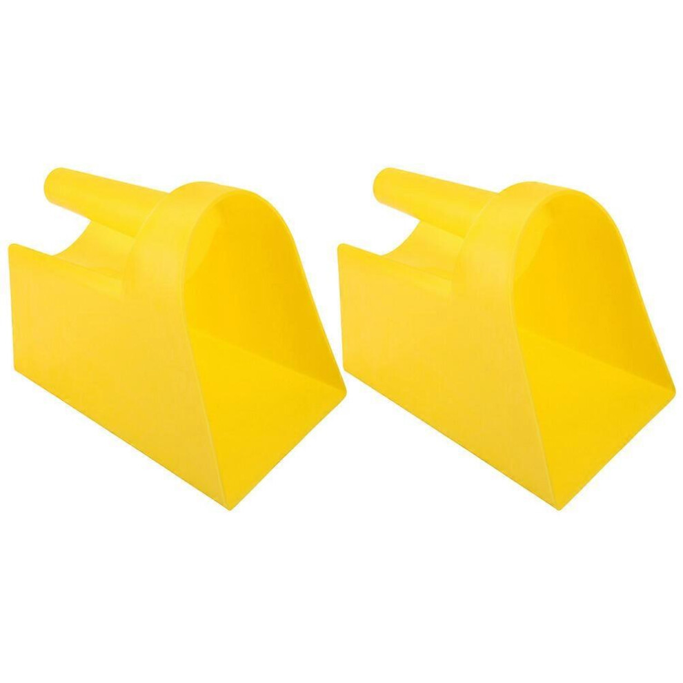 Kricely (As Show, One Size) 2Pcs Livestock Feed Shovel Thicken Feed Scoop Feed Scoop Poultry Feed Shovel Farm Food Shovel