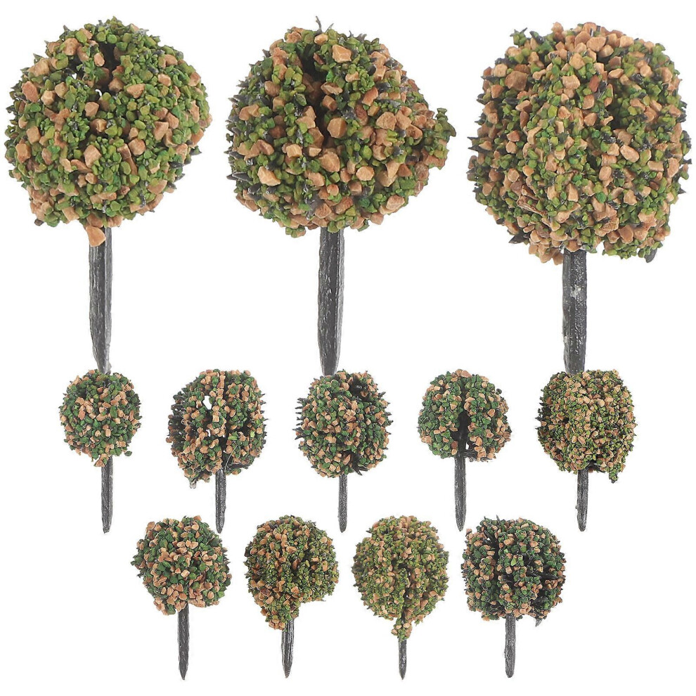 Kricely (As Show, One Size) 1 Box Miniature Cluster Tuft Cluster Sand Table Decor Railroad Scenery Bush Cluster