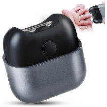 (Black) Electric Nail Clipper with Light, Automatic Nail Clipper Rechargeable with 2 Speeds and Nail Chip Storage for Babies, Children,