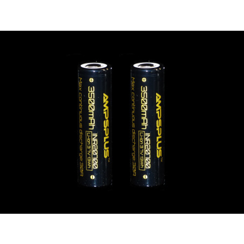 2x Ampsplus 20700 3500mAh 30A 3.7V Batteries + Case 1
